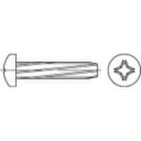 TOOLCRAFT 141778 Tapschroeven M8 25 mm Kruiskop Phillips DIN 7516 Staal Galvanisch verzinkt 500 stuk(s)