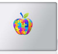 Laptop sticker logo Apple