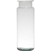Bloemenvaas Basic - gerecycled glas - H33 x D12 cm - Melkbus vazen