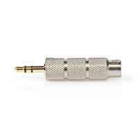 Stereo-Audioadapter | 3,5 mm Male | 6,35 mm Female | Verguld | Recht | Metaal | Goud/Metaal | 1 st. - thumbnail