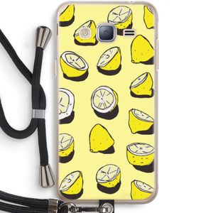 When Life Gives You Lemons...: Samsung Galaxy J3 (2016) Transparant Hoesje met koord