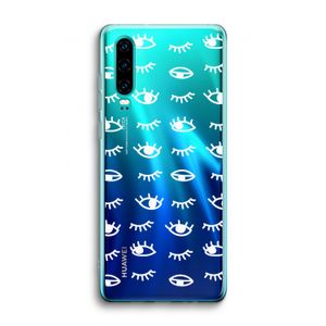 Eye pattern #3: Huawei P30 Transparant Hoesje