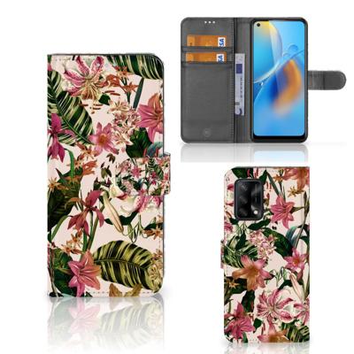 OPPO A74 4G Hoesje Flowers OPPO A74 4G Hoesje Flowers