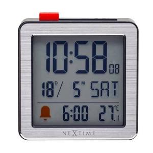 NeXtime - Digitale Tafelwekker 6x6,4x2,1 cm - RCC - temperatuur -