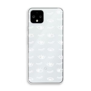 Eye pattern #3: Pixel 4 Transparant Hoesje