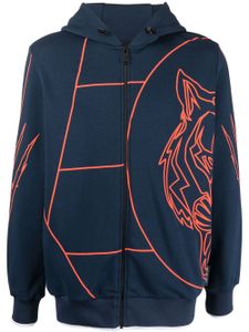 Plein Sport veste à imprimé graphique - Bleu
