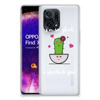 OPPO Find X5 Telefoonhoesje met Naam Cactus Glad