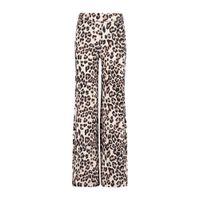 CoolCat Junior straight fit broek Puck met panterprint beige/bruin/zwart - thumbnail