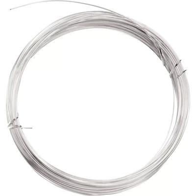 Hobbydraad - zilver - 4 m x 1 mm - aluminium - binddraad/ijzerdraad