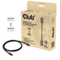 Club 3D usb-c 80gbps certified 240w 8k 240hz kabel (zwart, 1.2m)