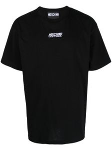 Moschino t-shirt en coton à logo brodé - Noir