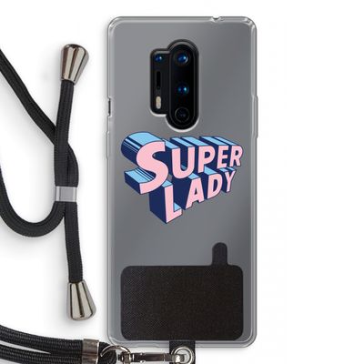Superlady: OnePlus 8 Pro Transparant Hoesje met koord