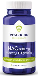 Vitakruid NAC 600mg N-Acetyl-L-Cysteïne Vega Capsules