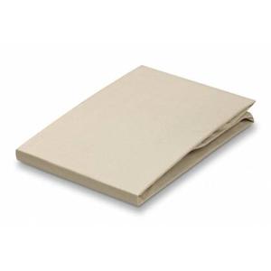 Percale Hoeslaken Linen | 220 cm x 140 cm | Beige | Katoen