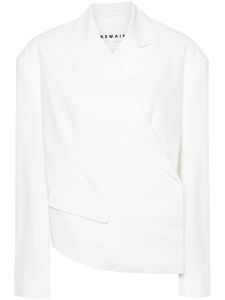 REMAIN blazer asymétrique à boutonnière croisée - Blanc