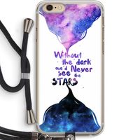 Stars quote: iPhone 6 PLUS / 6S PLUS Transparant Hoesje met koord