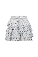 Le Chic Meisjes rok strikjes - Tolly - Wit