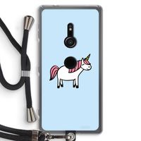 Eenhoorn: Sony Xperia XZ2 Transparant Hoesje met koord