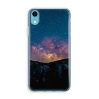 Travel to space: iPhone XR Transparant Hoesje