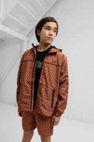 Hugo Boss All Over Print Windbreaker Kids Bruin - Maat 11/12 jaar - Kleur: Bruin | Soccerfanshop