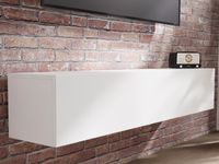 Tv-meubel MARLEY 1 klapdeur 160 cm wit