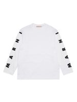 Marni Kids t-shirt en coton à logo imprimé - Blanc