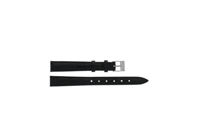 Horlogeband Universeel C015-XL Leder Zwart 12mm