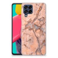 Samsung Galaxy M53 | TPU | Siliconen hoesje | Marmer Oranje