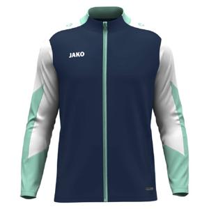 JAKO Dynamic Polyester Trainingsjack Kids Donkerblauw Wit Lichtgroen