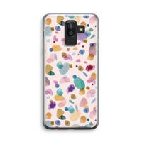 Terrazzo Memphis Pink: Samsung Galaxy J8 (2018) Transparant Hoesje - thumbnail