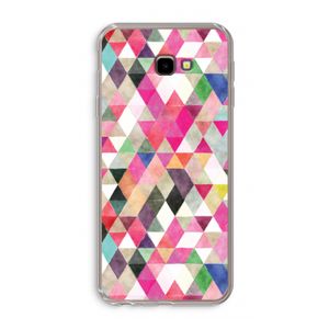Gekleurde driehoekjes: Samsung Galaxy J4 Plus Transparant Hoesje