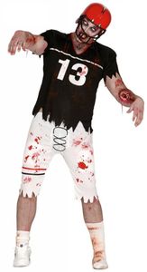 Zombie rugby speler kostuum