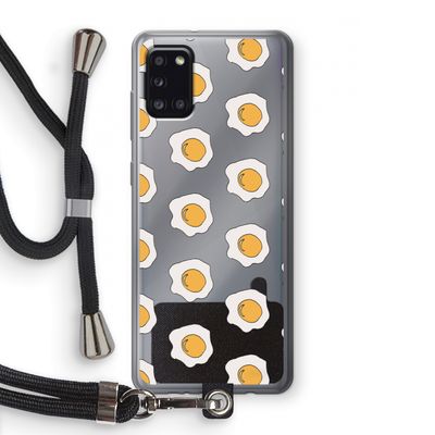 Bacon to my eggs #1: Samsung Galaxy A31 Transparant Hoesje met koord