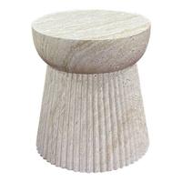 House Nordic - Sidetable Fiberclay Naturel - 37x37x43cm - Bonn