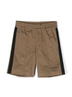 Neil Barrett Kids short à taille élastiquée - Marron