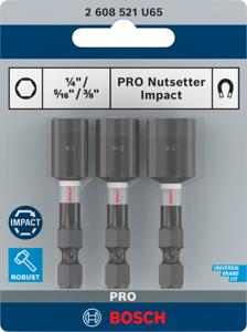 Bosch Accessoires PRO Nutsetter Impact | dop | 1/4" x 50 mm | 5/16" x 50 mm | 3/8" x 50 mm | 3-delig - 2608521U65