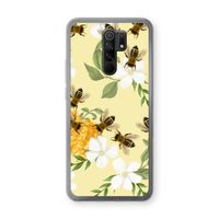 No flowers without bees: Xiaomi Redmi 9 Transparant Hoesje