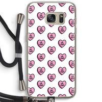 GIRL POWER: Samsung Galaxy S7 Transparant Hoesje met koord
