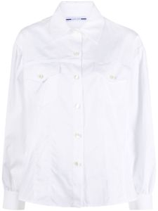 Jacob Cohën chemise unie à manches longues - Blanc