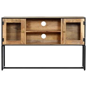 The Living Store Houten TV-kast - Klassieke stijl - 120x30x75cm