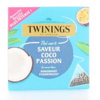 Twinings Zwarte thee kokosnoot passievrucht 20 Zakjes