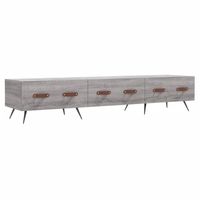 The Living Store Televisiekast - Middelpunt - TV-meubel 150x36x30cm - Stevig hout en ijzer