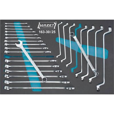 Hazet 163-30/25 Ring-steeksleutelset 25-delig Sleutelbreedte (metrisch) 6 - 24 mm