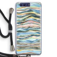 Watercolor Agate: Honor 9 Transparant Hoesje met koord