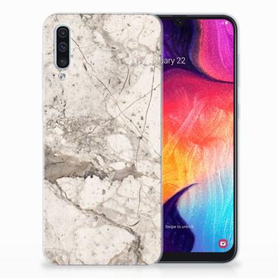 Samsung Galaxy A50 | TPU | Siliconen hoesje | Marmer Beige