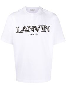 Lanvin t-shirt à logo brodé - Blanc