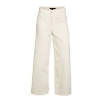 LOLALIZA cropped high waist wide leg jeans wit - thumbnail