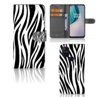 OnePlus Nord N10 | Telefoonhoesje | Met pasjeshouder | Zebra