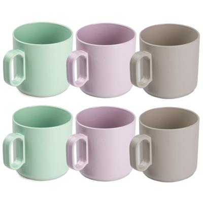 PlasticForte 24x Gekleurde drinkbekers/mokken - kunststof - 320 ml