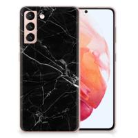 Samsung Galaxy S21 | TPU | Siliconen hoesje | Marmer Zwart - Origineel Cadeau Vader Samsung Galaxy S21 | TPU | Siliconen hoesje | Marmer Zwart - Origineel Cadeau Vader